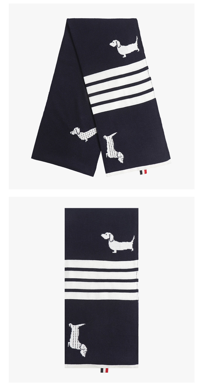 Unisex Puppy Wool Scarf