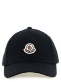 Moncler Black Cotton Baseball Cap