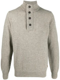 Barbour stand-up collar buttoned jumper