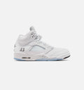 Air Jordan 5 Retro OG White Metallic Men's Lifestyle Shoes - White/Metallic Silver/Black