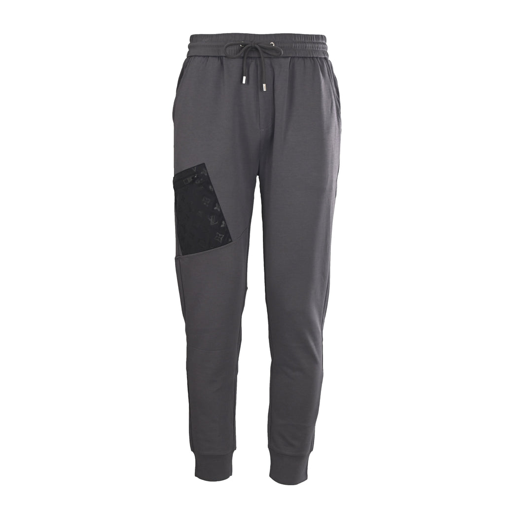 Printed Zip-Pocket Cuffed Jogger Trousers