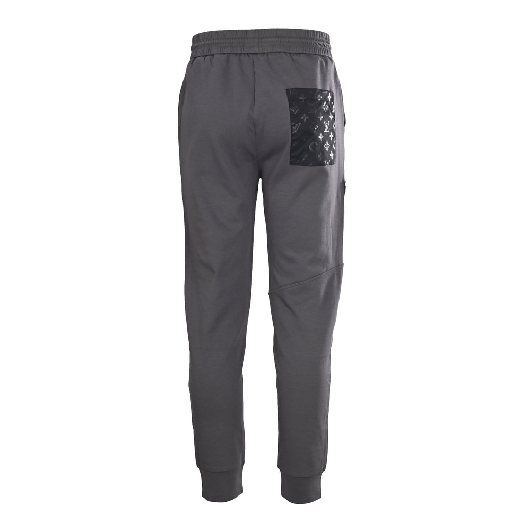 Printed Zip-Pocket Cuffed Jogger Trousers