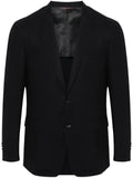 Canali single-breasted notched-lapel jacket