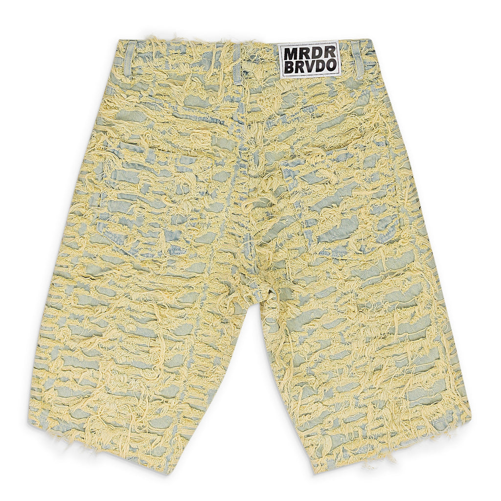 GOLD HUSK DENIM SHORTS