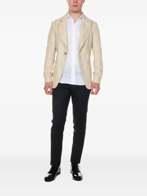 FRANZESE COLLECTION single-button patch-pocket blazer