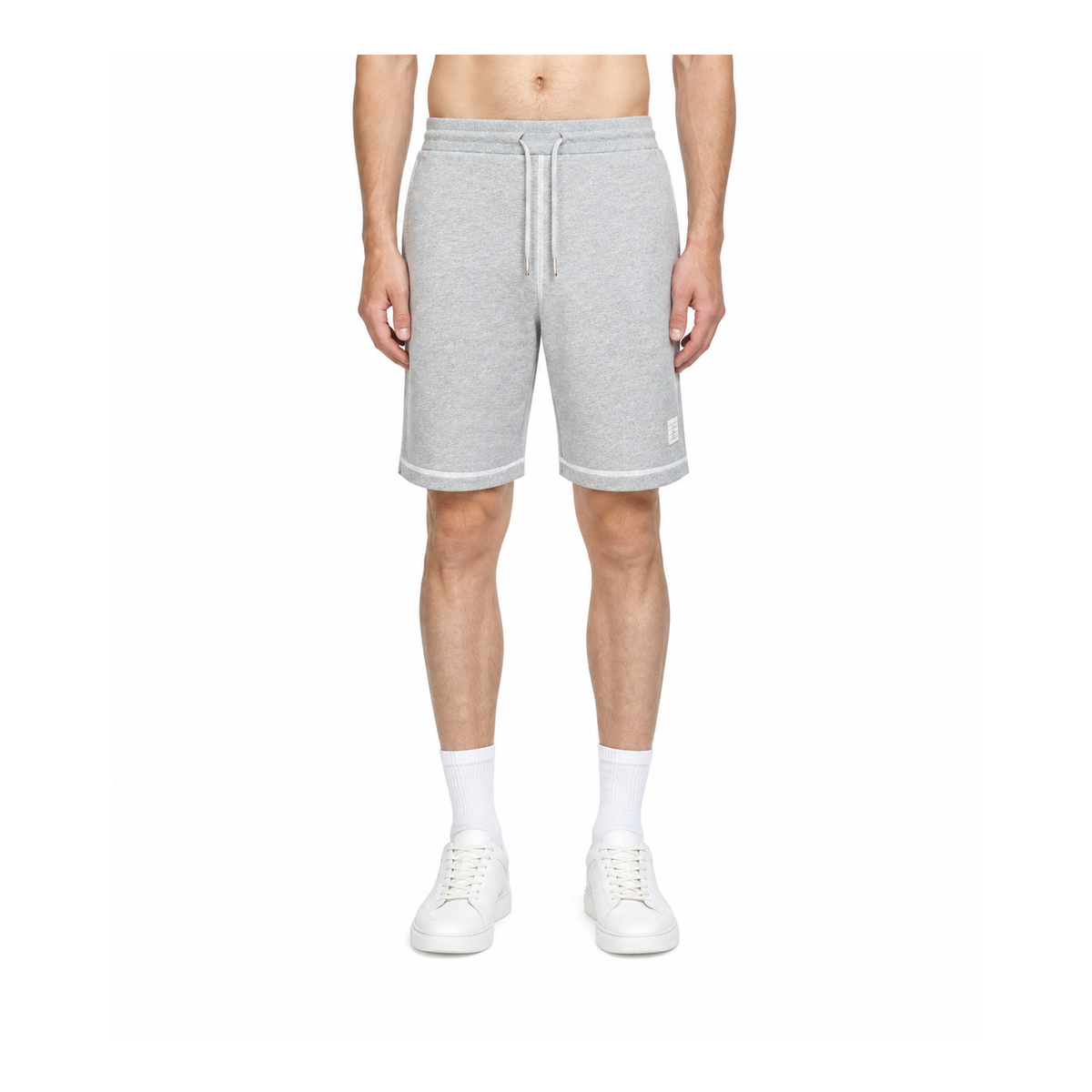 Thom Browne Style Men's shorts with Signature Four-Bar Detail