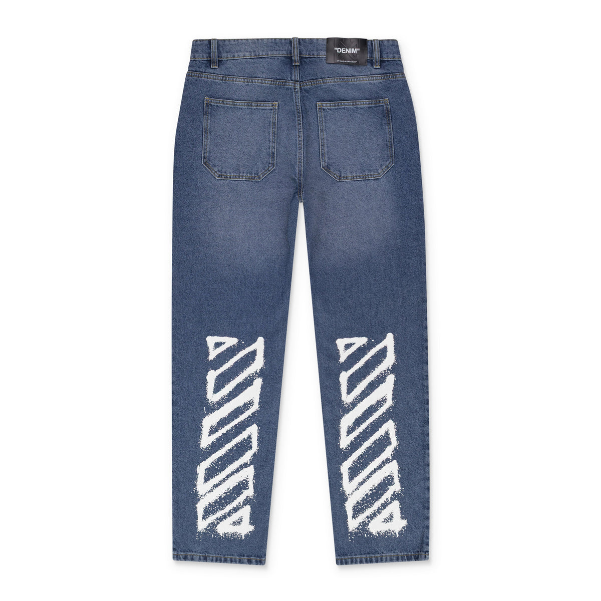 Med Indigo Spray Diag Jeans