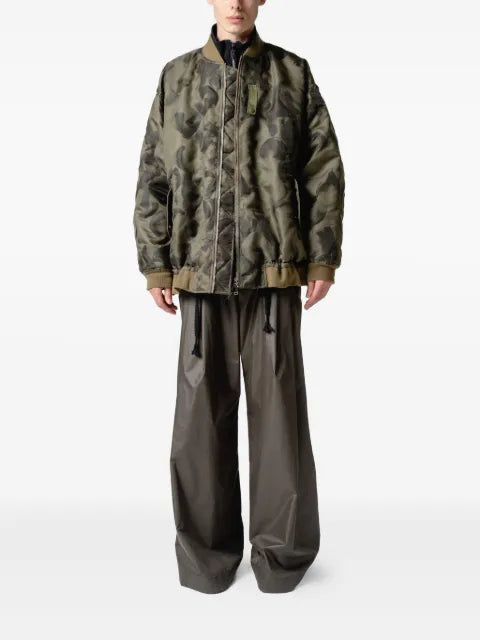 Yoshiokubo feather-print bomber jacket