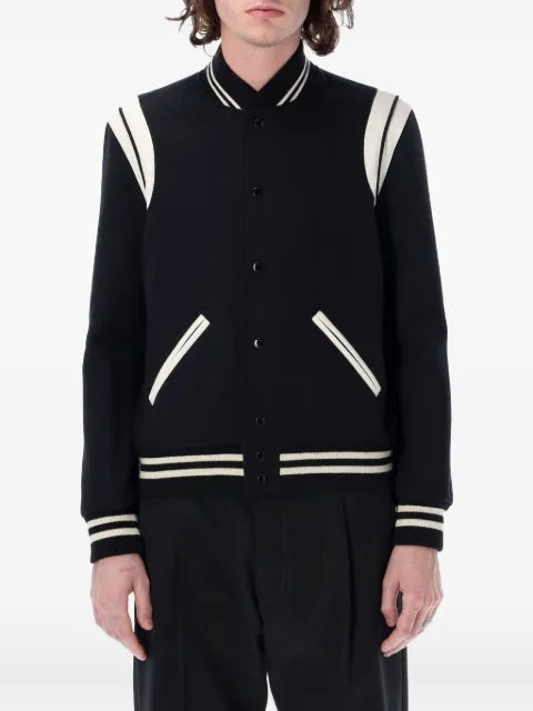 Saint Laurent Teddy buttoned bomber jacket