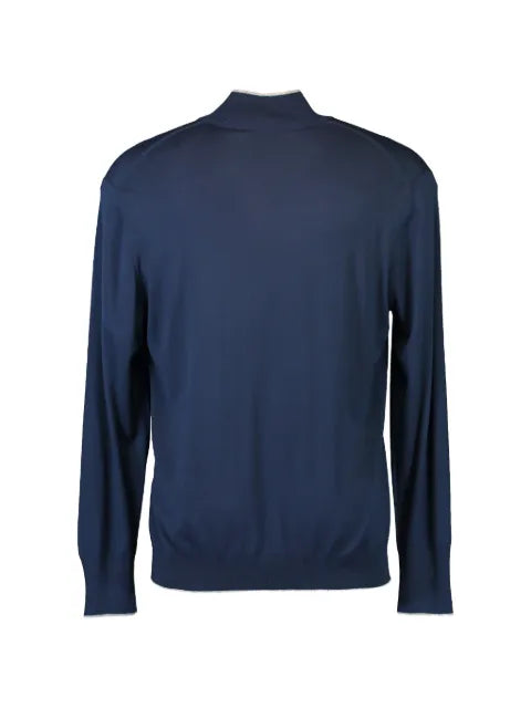 Eleventy half-zip long-sleeve sweater