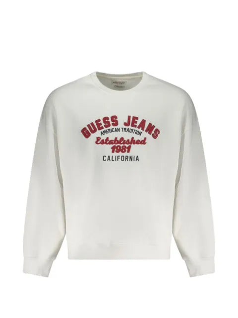 GUESS USA embroidered logo-print sweatshirt