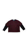 Song For The Mute layered striped sweater