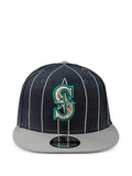 NEW ERA CAP 9FIFTY Seattle Mariners baseball cap with pinstripes