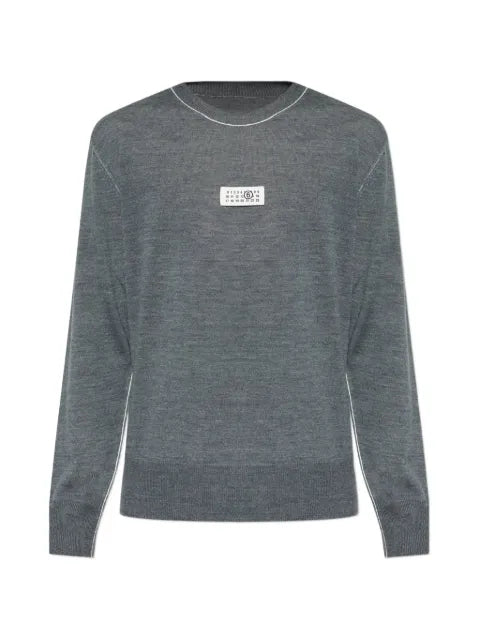 MM6 Maison Margiela logo-patch sweater