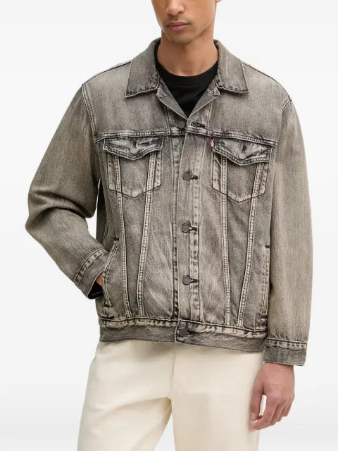 Levi's faded-effect denim jacket