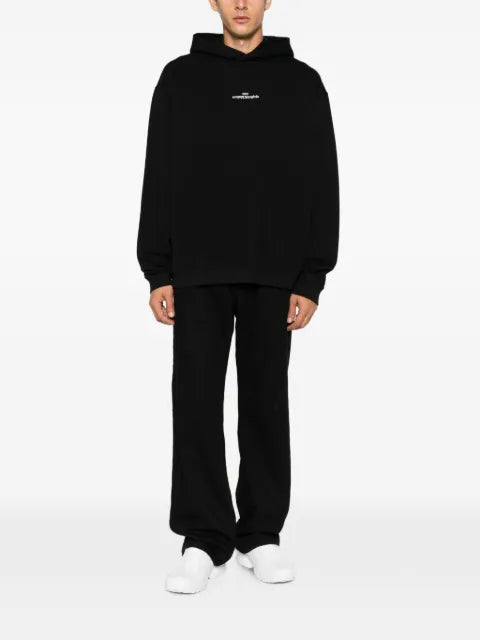 Maison Margiela logo-embroidered hoodie