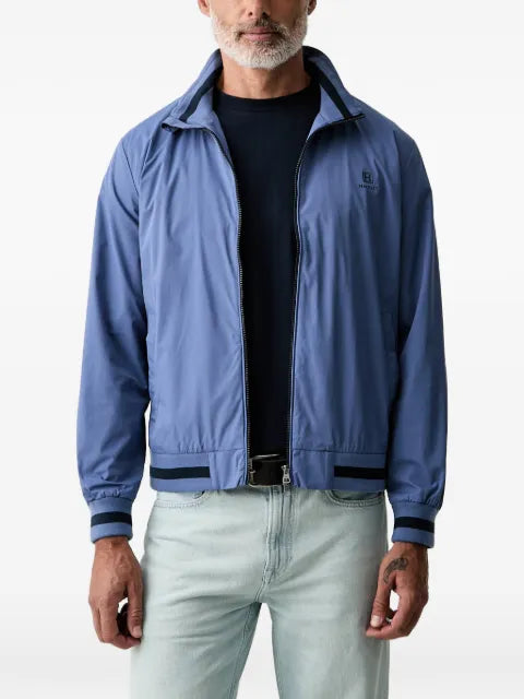 Hackett London logo-detail zip-fastening jacket