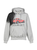 Doublet twister exhaust-stained graphic-print hoodie