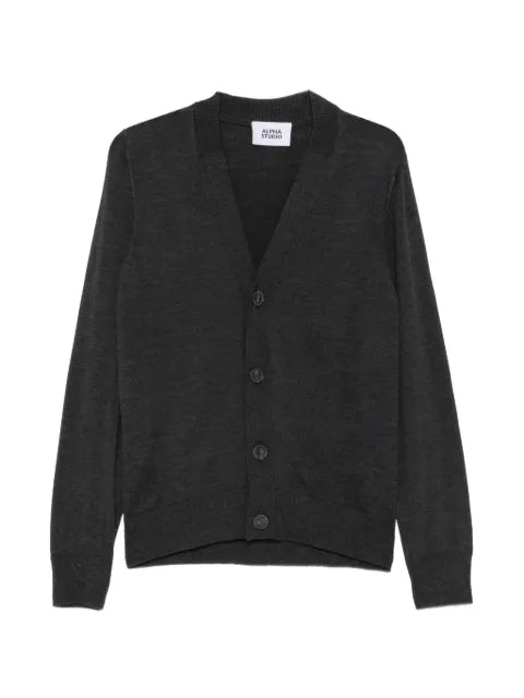 ALPHA STUDIO V-neck button-up cardigan