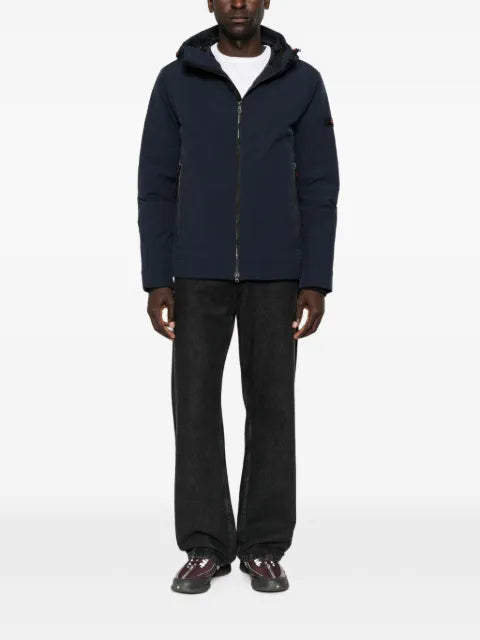 Peuterey hooded logo-patch jacket