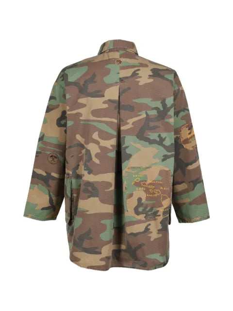 PORTER CLASSIC camouflage-print overshirt