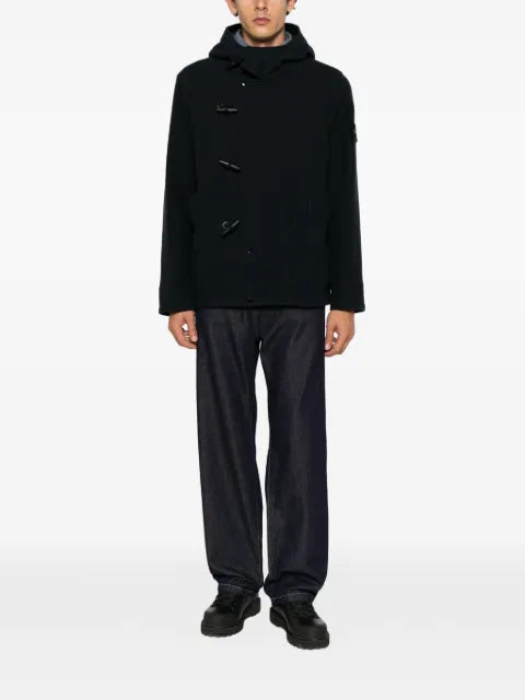 Stone Island toggle-fastening hooded jacket