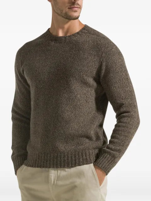 Seventy ribbed-knit crew-neck sweater