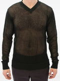 Dolce & Gabbana mesh-knit V-neck sweater