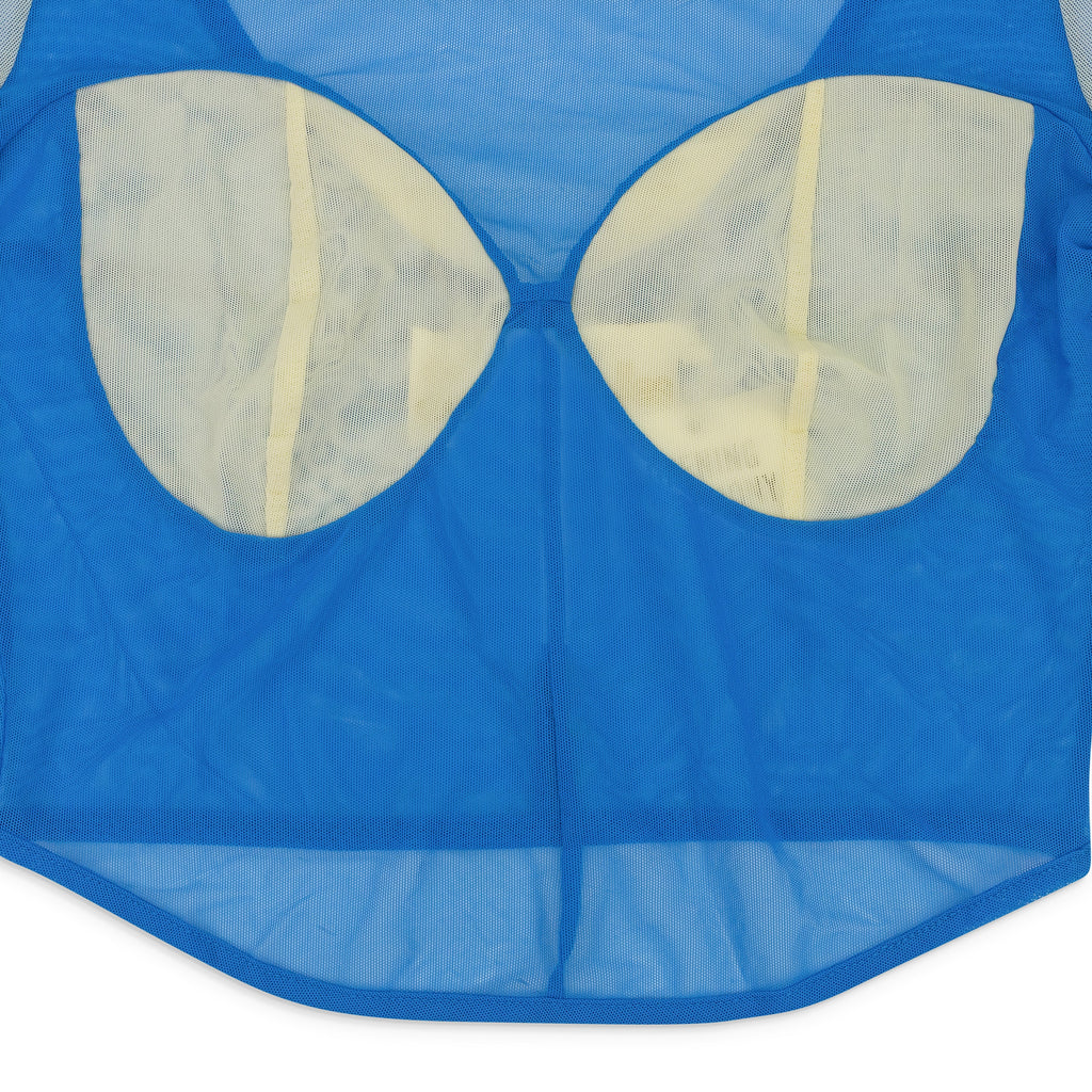 Blue Scalloped No Time Left Top