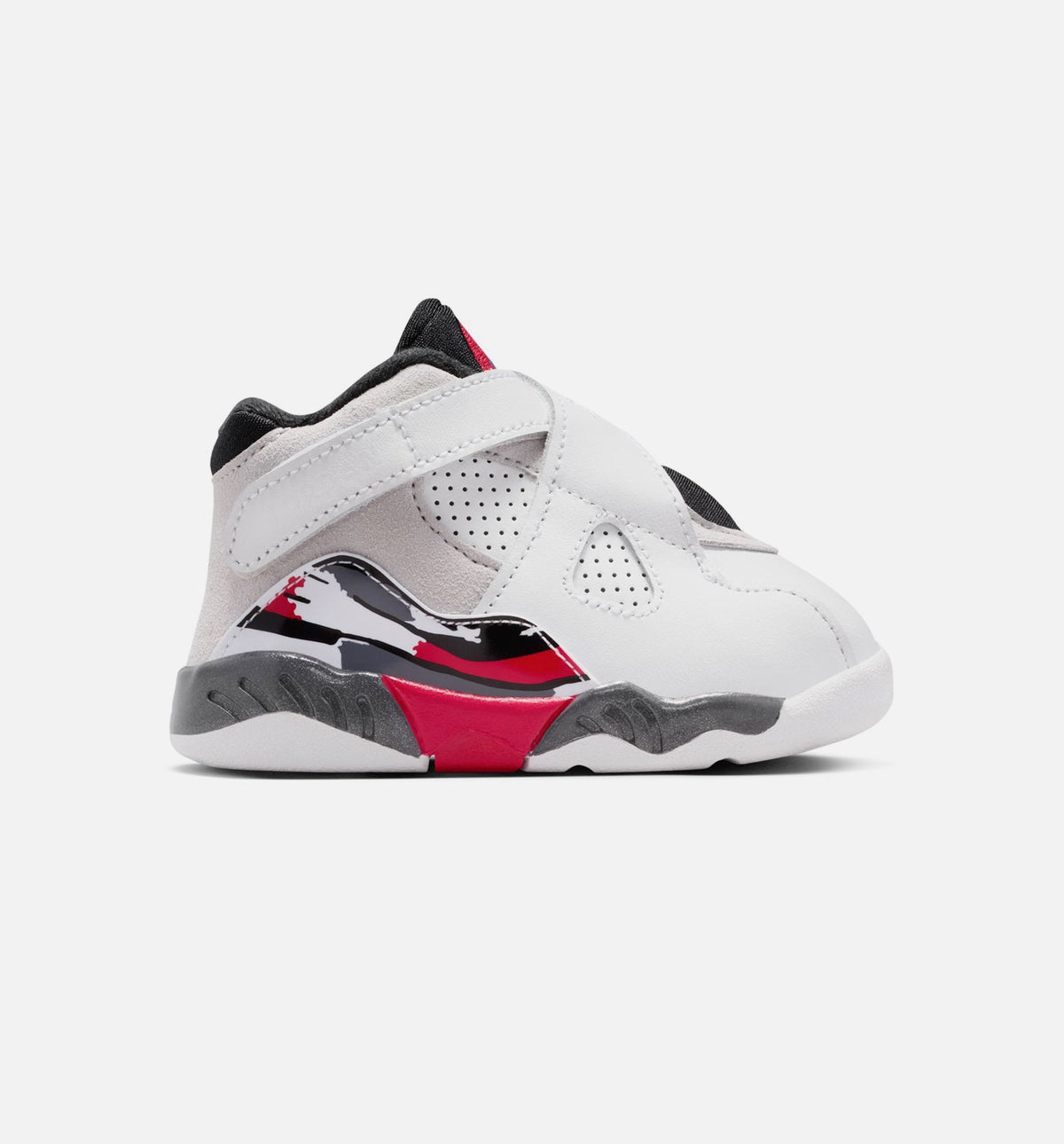 Air Jordan 8 Retro "White and True Red" Infant/Toddler Shoe – White/Black/True Red