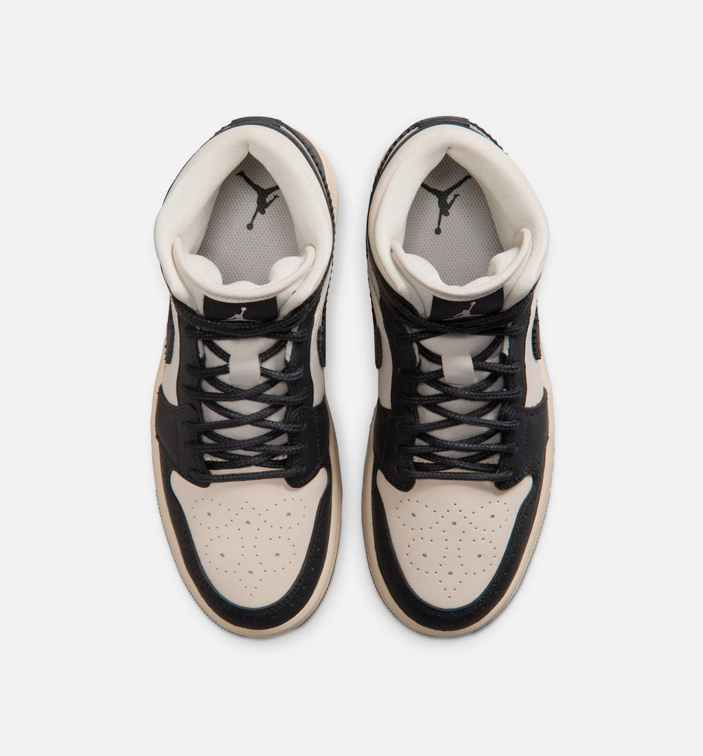 Air Jordan 1 Mid SE Women's Lifestyle Shoes - Off-Noir/Chalk/Pearl White