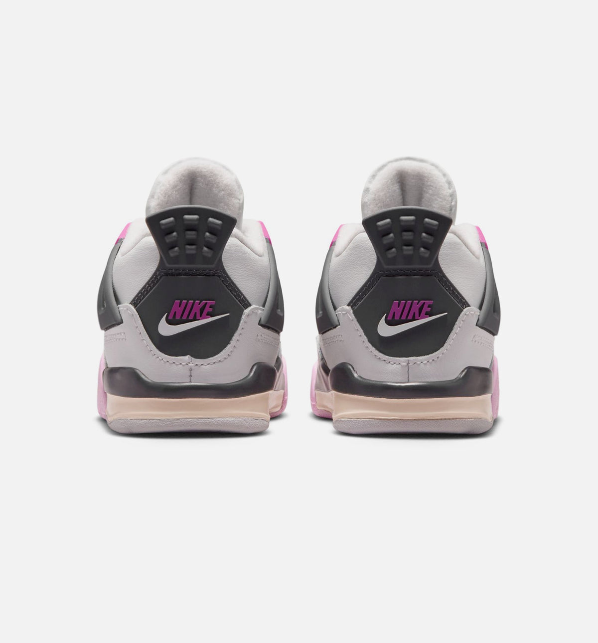 Air Jordan 4 Retro Comic Baby & Toddler Sneakers - White / Pink / Smoke Grey