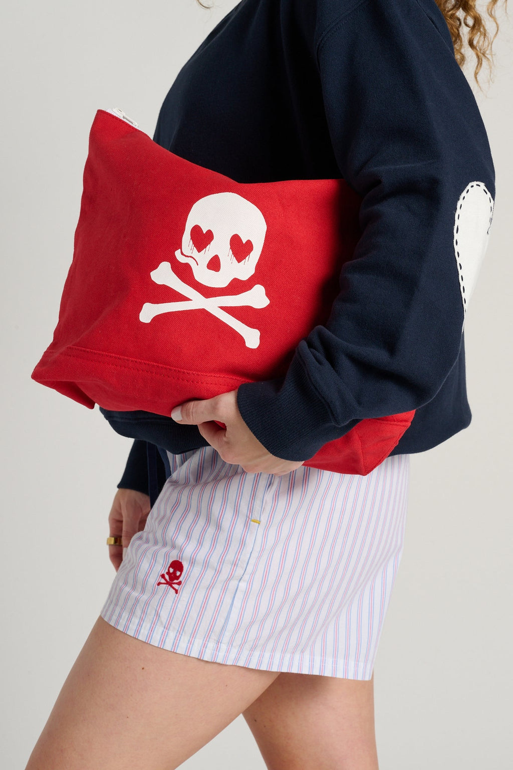 Heart + Skull Wristlet