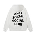 Anti Social Social Club Distressed White Hoodie