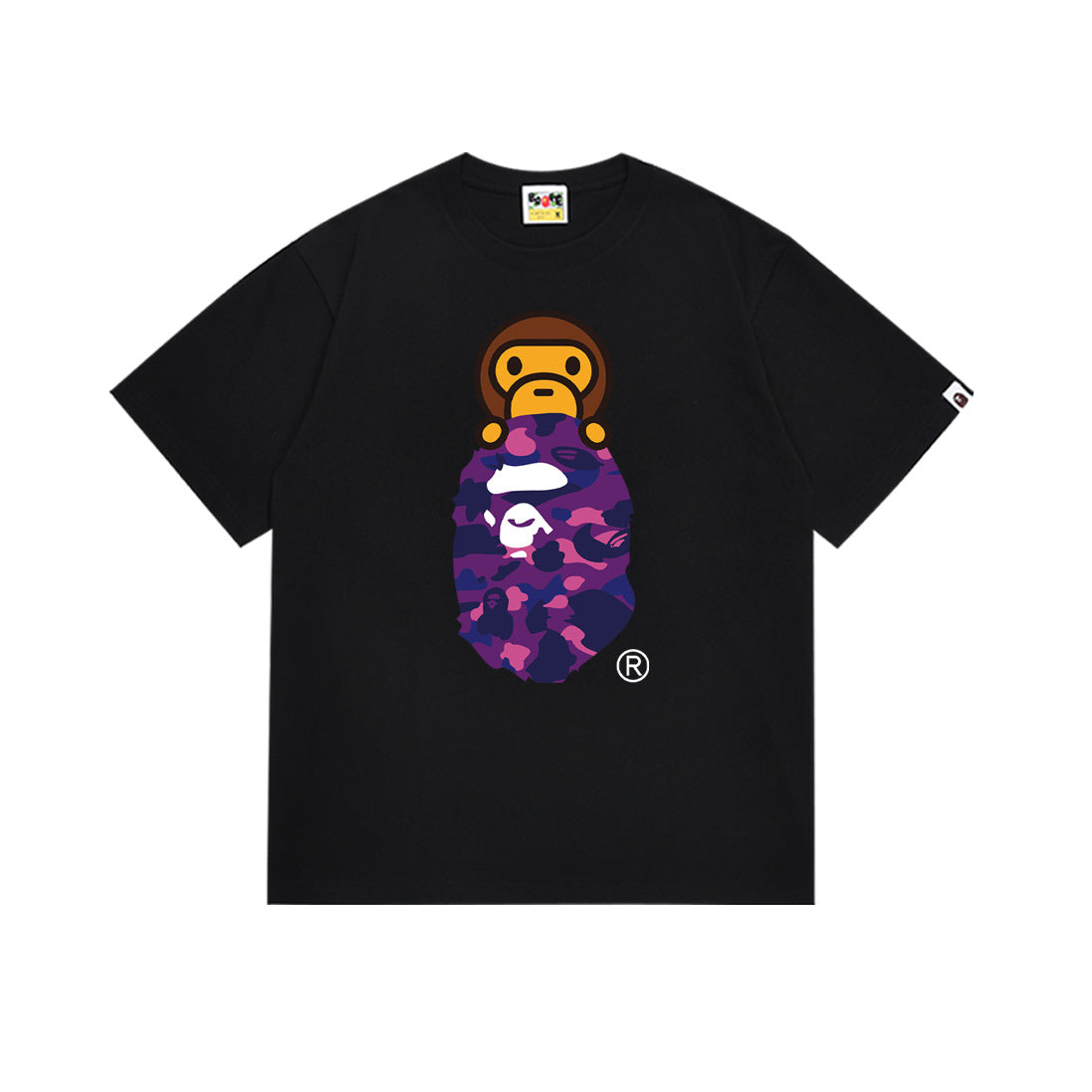 Bape Maneki Neko Ape Head Graphic Oversized Tee Streetwear Unisex