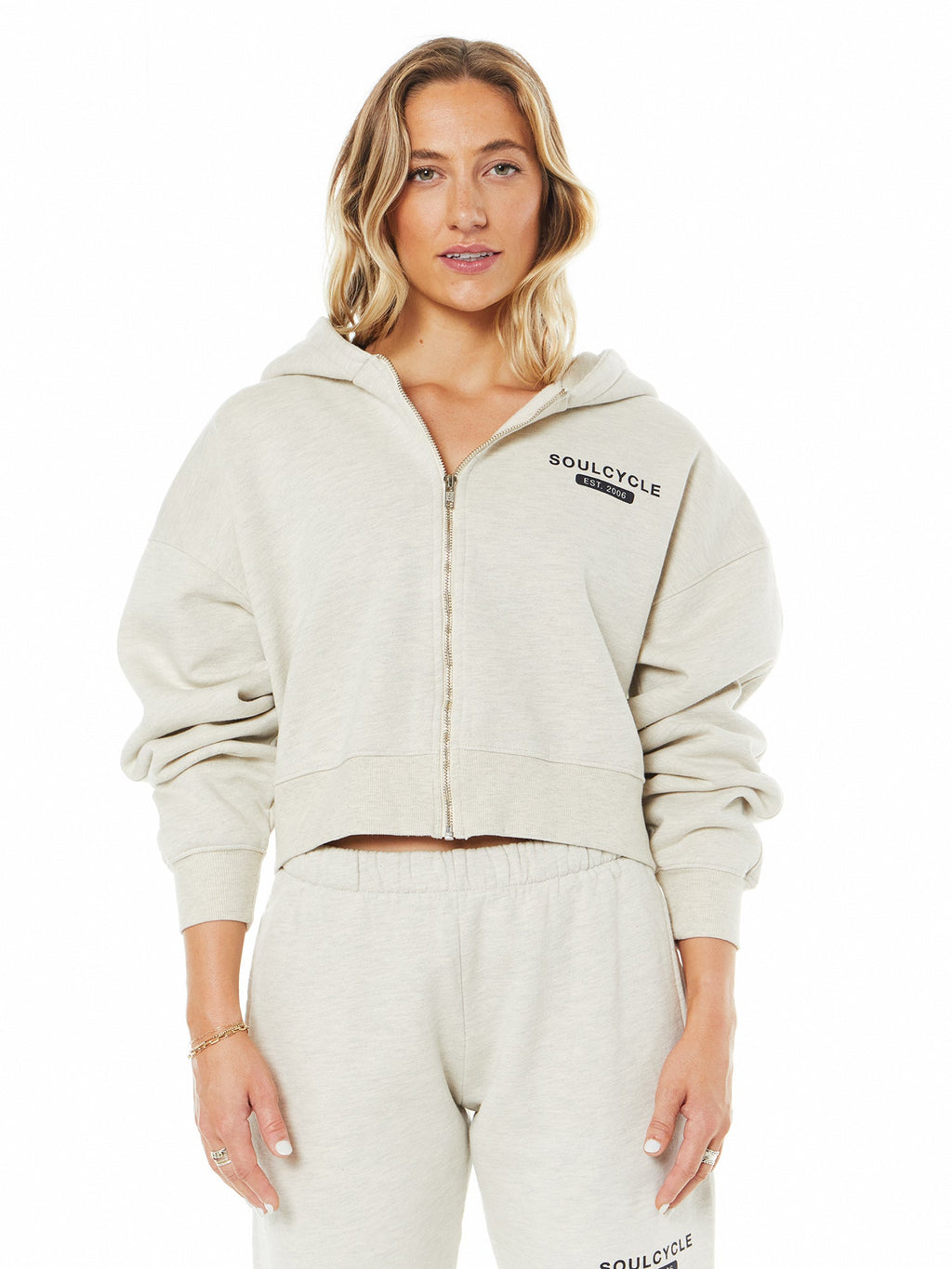 MARISSA CROP ZIP HOODIE