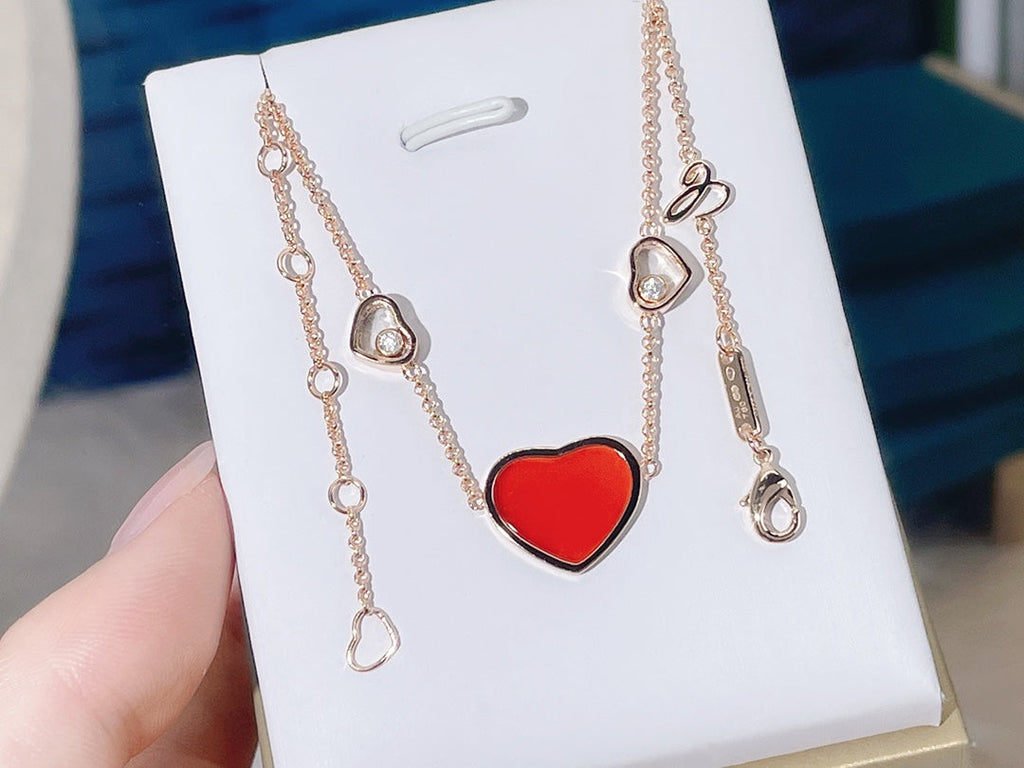 CHOPARD HAPPY HEART NECKLACE 3 MOTIFS