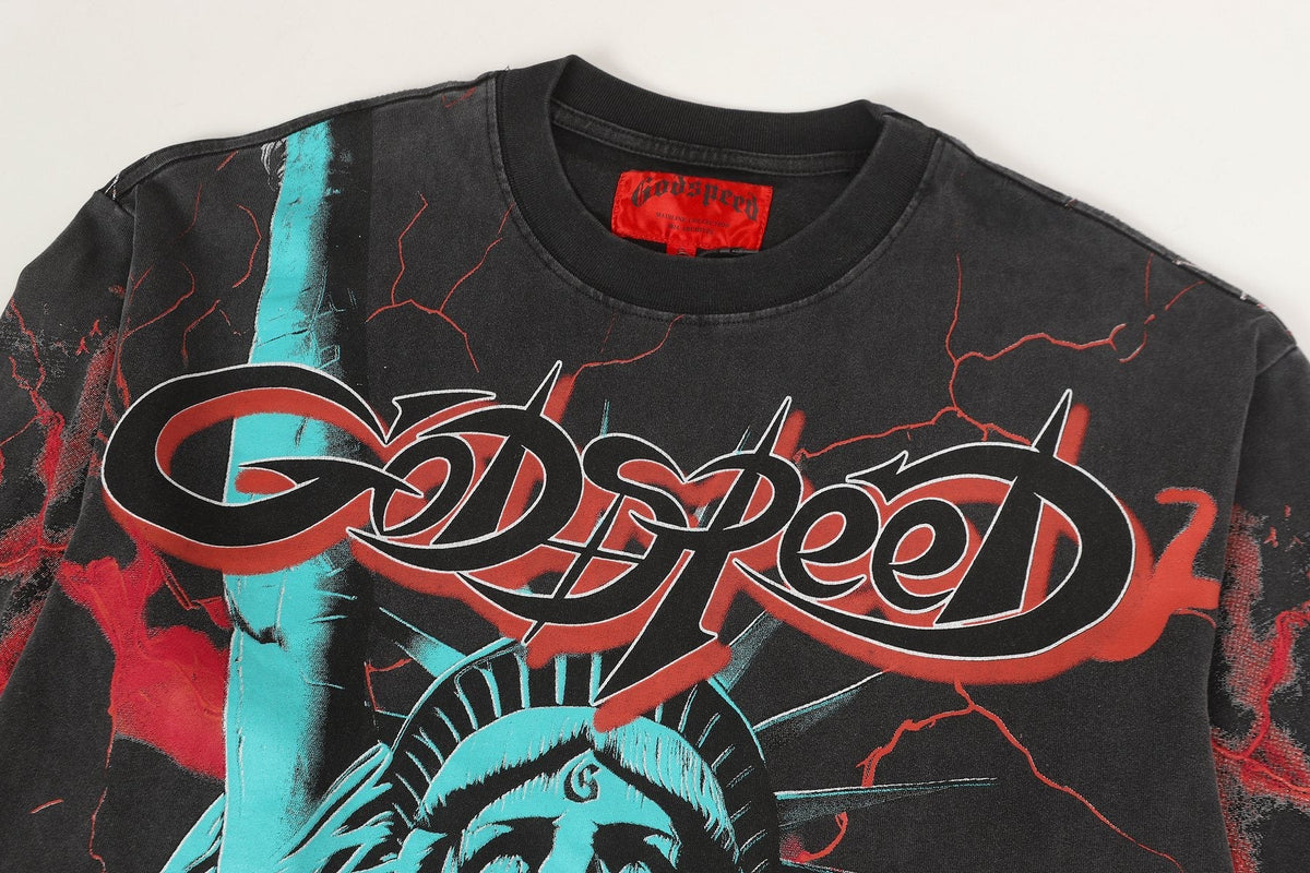 Godspeed Lightning Graphic Long-Sleeve T-Shirt