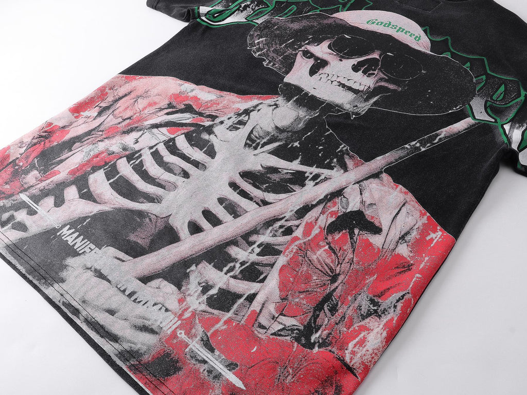 Godspeed Skeleton Graphic Short-Sleeve T-Shirt