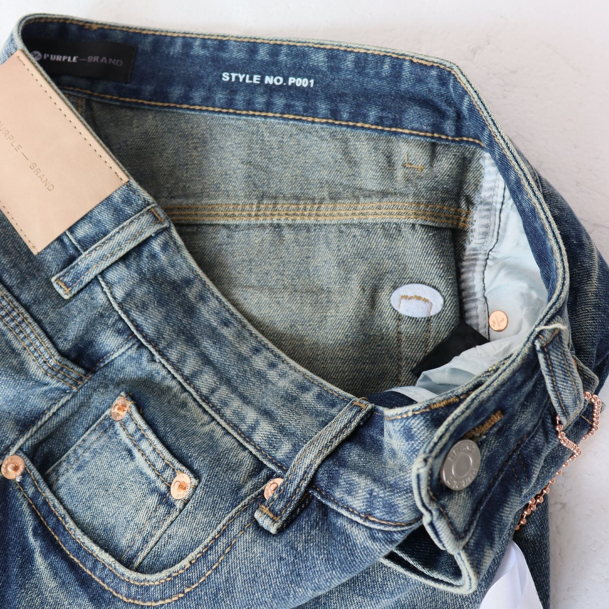 PURPLE Rhinestone Raw-Hem Denim Shorts
