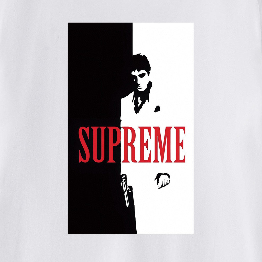 Supreme Scarface Movie Poster Graphic Short-Sleeve T-Shirt