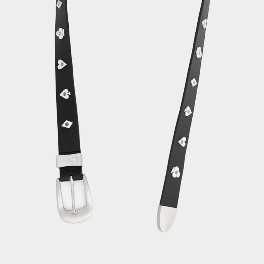 Amicus Animae Card Deck-Detailing Leather Belt Western Poker Unisex