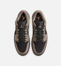 Air Jordan 1 Low SE - Men's Lifestyle Sneaker (Black/Olive Grey/Light Wild Mango)