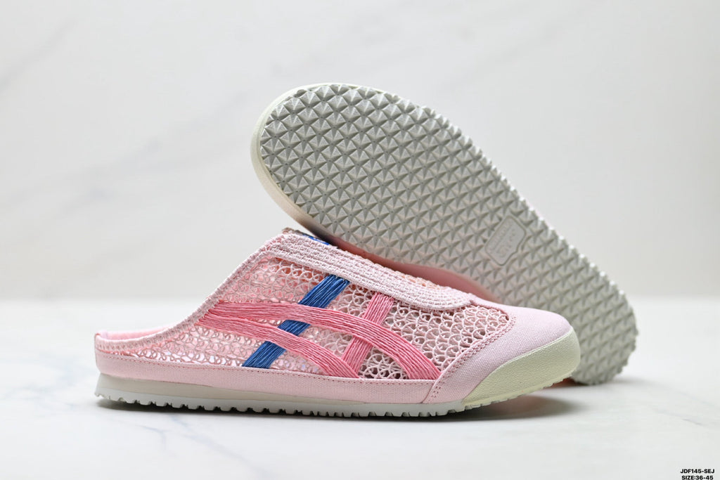 Onitsuka Tiger Retro Sabot Pink Mesh Multicolor Unisex Shoes Style 24