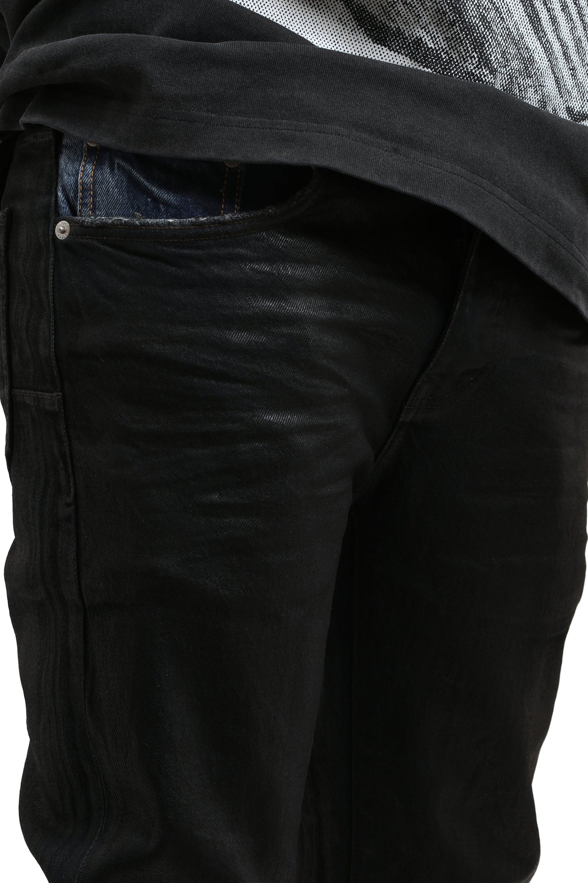 Purple Brand Skinny Coated Indigo Denim