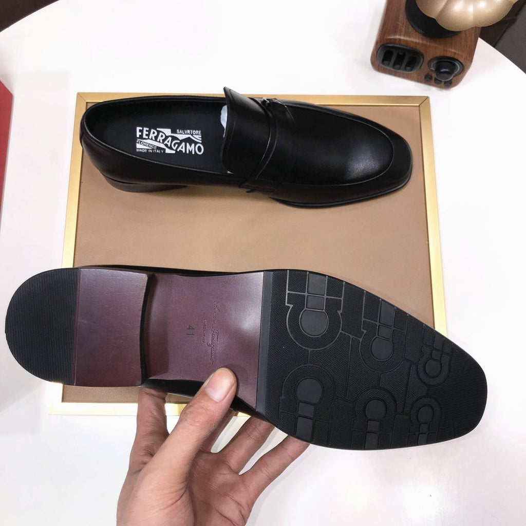 Ferragamo Buckle Slip-On Loafers