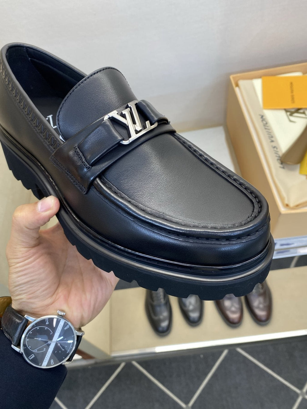 Louis Vuitton Men's Metal Hardware Loafers