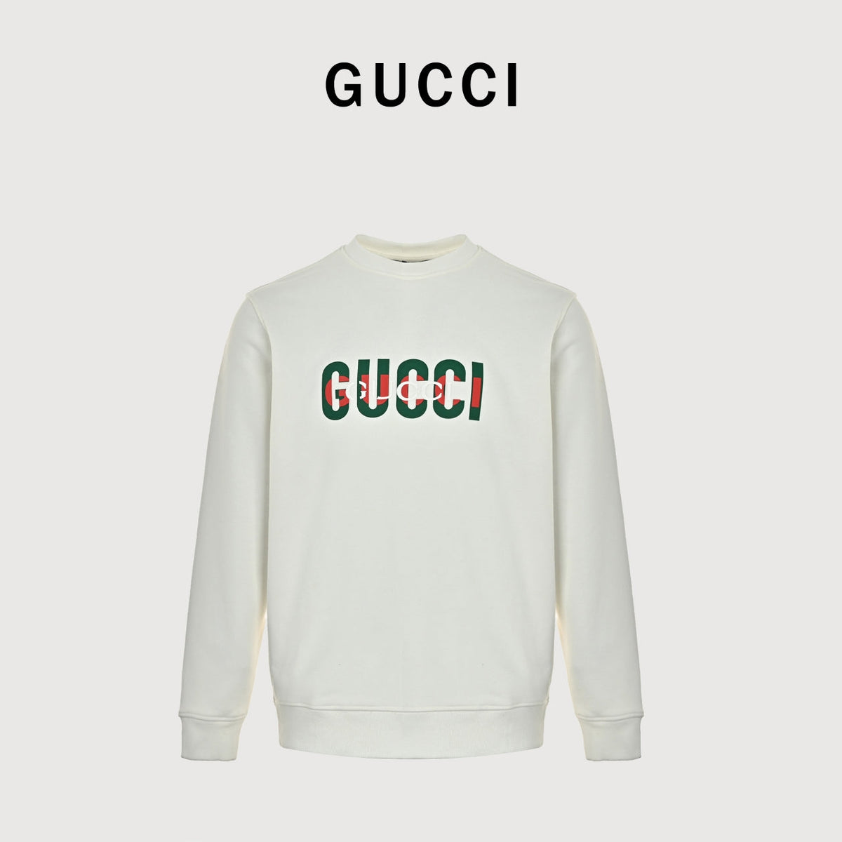 Gucci 26F Vintage Letter Sweatshirt - White