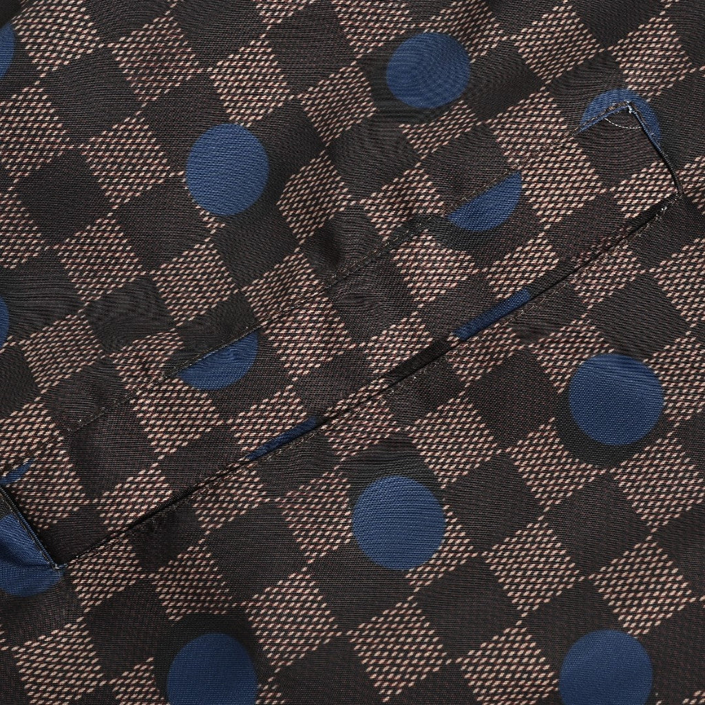 Louis Vuitton LV 26FW Damier Checkerboard Polka Dot Hooded Windbreaker Jacket Dark Brown